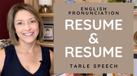 resume pronunciation|How to Pronounce resume .